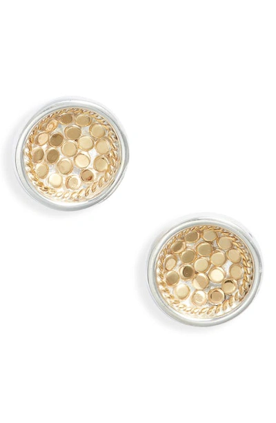 Shop Anna Beck Classic Dish Stud Earrings In Gold