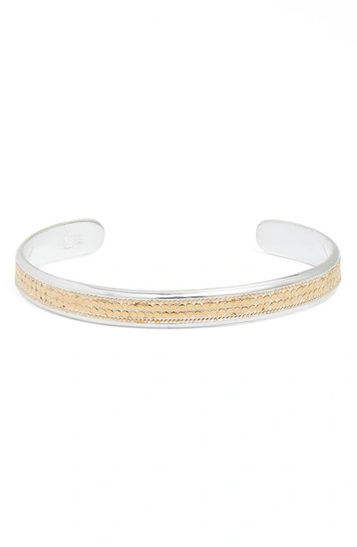 Shop Anna Beck Wide Band Stacking Cuff Bracelet In Two Tone