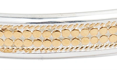 Shop Anna Beck Wide Band Stacking Cuff Bracelet In Two Tone