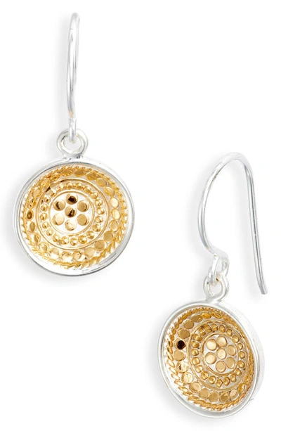 Shop Anna Beck Classic Dish Drop Earrings In Two Tone