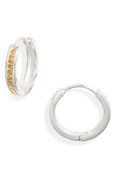 Shop Anna Beck Small Classic Hoop Earrings In Two Tone