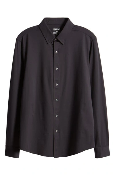 Shop Rhone Commuter Slim Fit Performance Button-up Shirt In Black