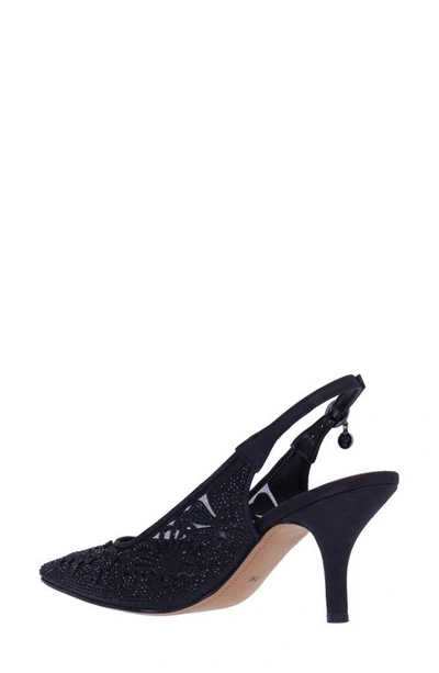 J. Reneé Vanani Slingback Pointed Toe Pump In Black