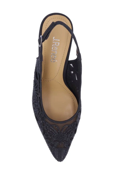 J. Reneé Vanani Slingback Pointed Toe Pump In Black
