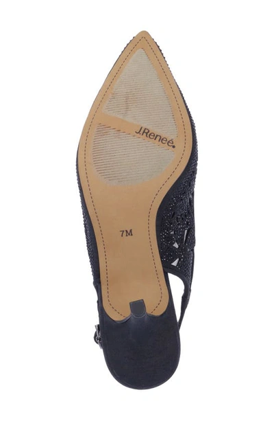 J. Reneé Vanani Slingback Pointed Toe Pump In Black