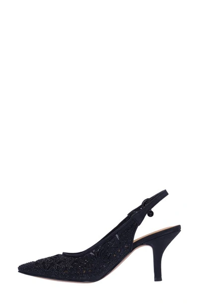 J. Reneé Vanani Slingback Pointed Toe Pump In Black