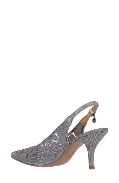 Shop J. Reneé Vanani Slingback Pointed Toe Pump In Pewter