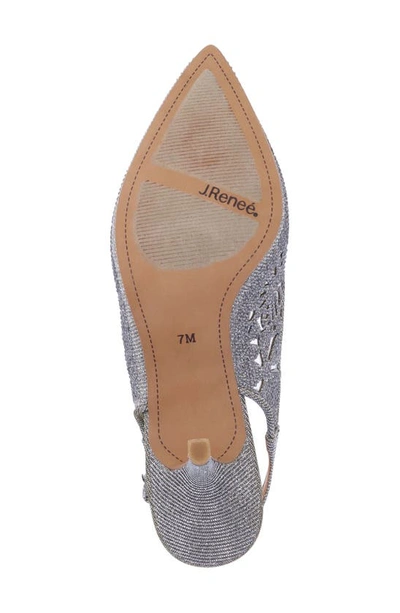 Shop J. Reneé Vanani Slingback Pointed Toe Pump In Pewter