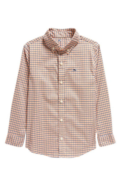 Shop Vineyard Vines On-the-go Brrrº Check Button-down Shirt In Fresh Squeeze