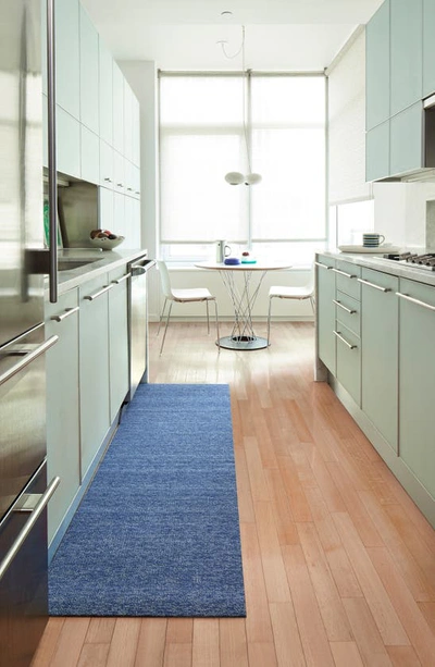 Chilewich Heathered Indoor/outdoor Utility Mat In Cornflower