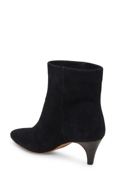 Shop Dolce Vita Dee Pointed Toe Bootie In Nero Suede