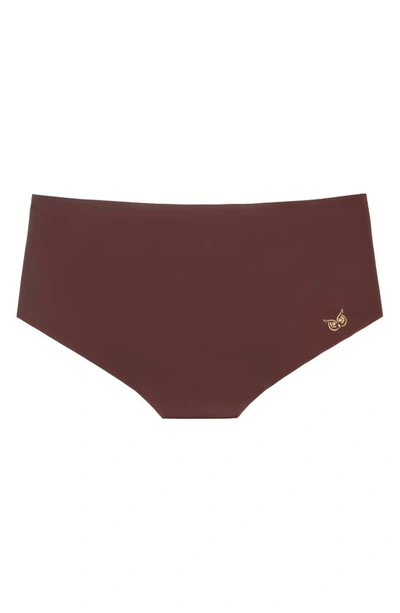 Shop Uwila Warrior Happy Seams Briefs In Chocolate