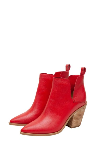 Shop Lisa Vicky Mega Bootie In Red Leather