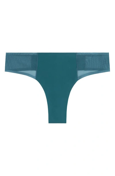 Uwila Warrior Vip Thong With Mesh In Blue Coral