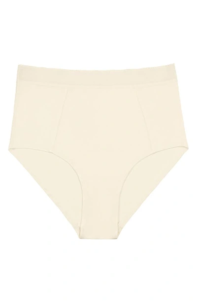 Shop Uwila Warrior High Waist Silk Briefs In Winter White