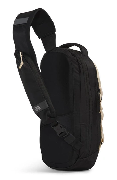 Shop The North Face Borealis Water Repellent Sling Backpack In Gravel/ Tnf Black
