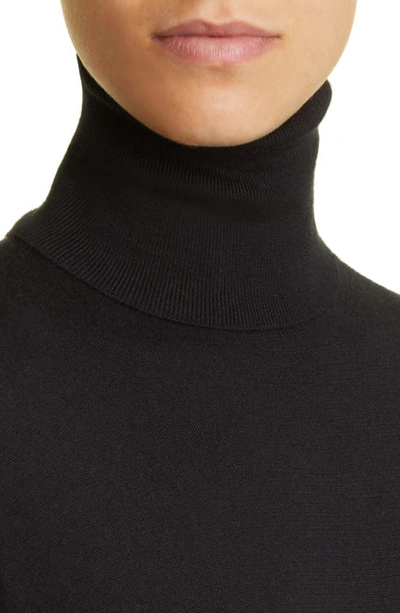 Shop The Row Davos Wool & Cashmere Turtleneck Sweater In Black