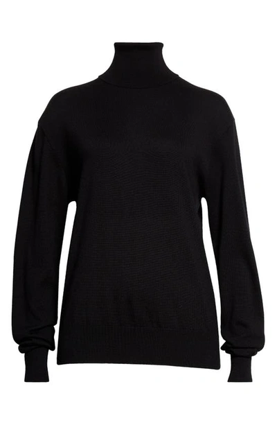 Shop The Row Davos Wool & Cashmere Turtleneck Sweater In Black