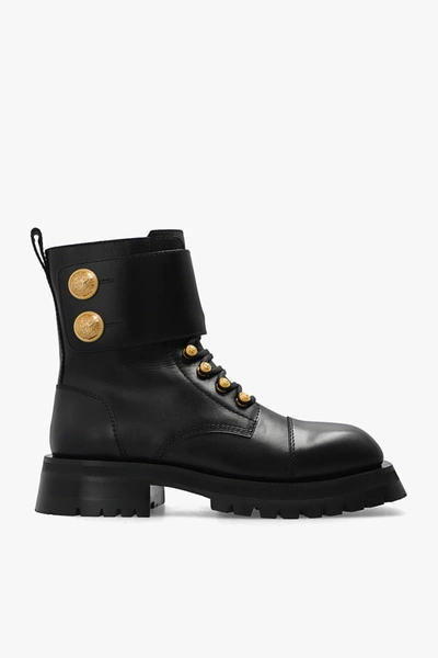 Shop Balmain Black ‘ranger Romy' Ankle Boots In New