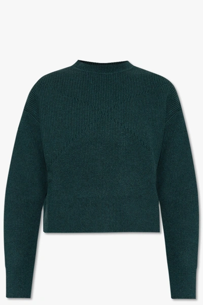 Shop Bottega Veneta Green Cashmere Sweater In New