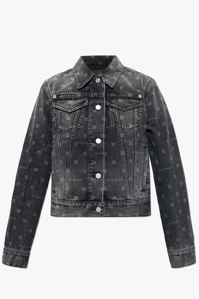 Shop Givenchy Black Denim Jacket In New