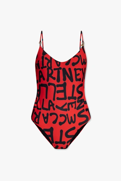 Shop Stella Mccartney Red One-piece Swimsuit In New