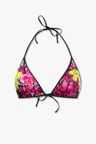 Shop Versace Multicolour Reversible Bikini Briefs In New