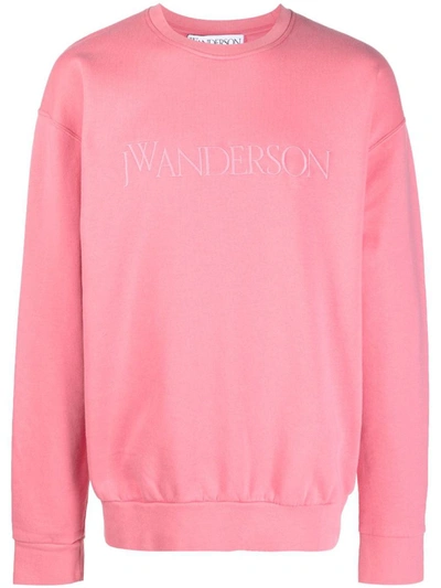 Shop Jw Anderson J.w. Anderson Sweatshirt With Logo In Pink