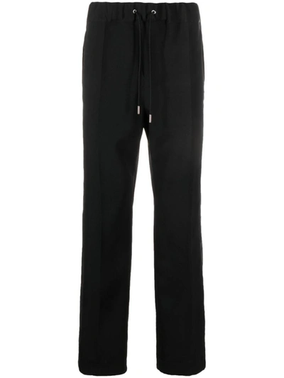 Shop Sacai Technical Jersey Pants In Black