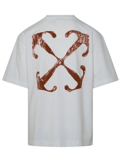 Shop Off-white T-shirt Scratch Arrow In White