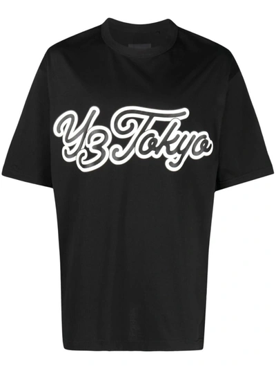 Shop Y-3 Logo T-shirt In Black