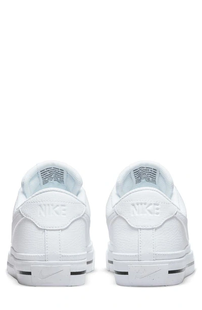 Shop Nike Court Legacy Sneaker In White/ White/ Black