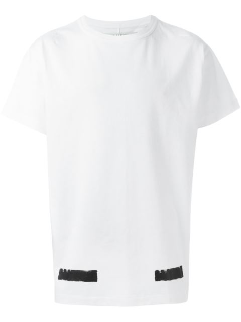 Off-white Brushed Arrows Cotton Jersey T-shirt, White | ModeSens