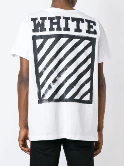 Shop Off-white Brushed Diagonals T-shirt