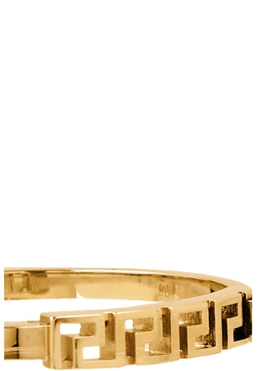 Shop Versace 'la Greca' Bracelet In Gold