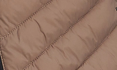 Noize Alex Chevron Quilted Puffer Jacket In Leafless Tree