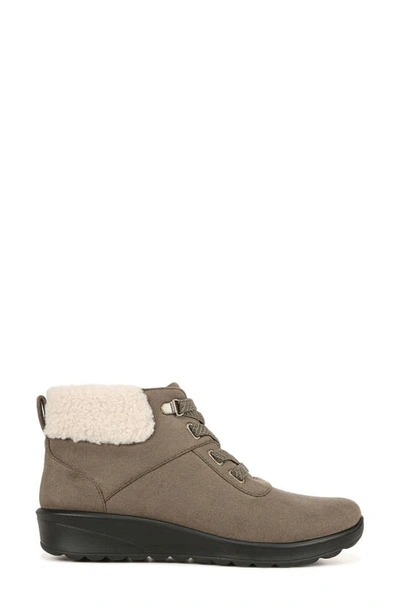 Shop Bzees Generation Faux Shearling Cuff Bootie In Olive