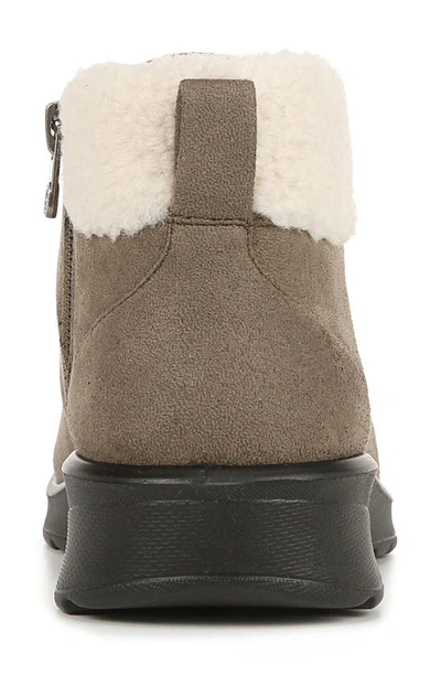 Shop Bzees Generation Faux Shearling Cuff Bootie In Olive