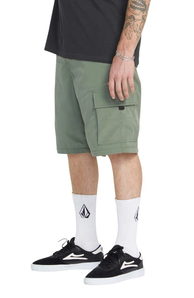 Shop Volcom Skate Vitals Convertible Cargo Pants In Agave