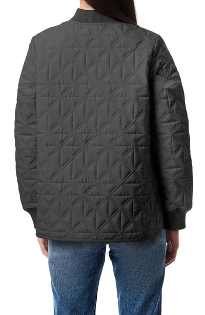 Shop Bernardo Quilted Liner Jacket In Black