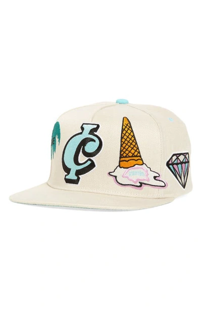 Shop Icecream Tropic Thunder Snapback Baseball Cap In Whisper White