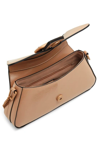 Shop Aldo Naveahx Faux Leather Shoulder Bag In Beige