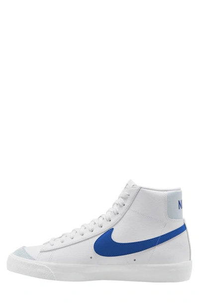 Shop Nike Blazer Mid '77 Vintage Sneaker In White/ Game Royal/ Platinum
