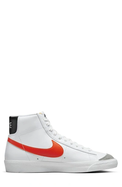 Shop Nike Blazer Mid '77 Vintage Sneaker In White/ Grey/ Black/ Orange