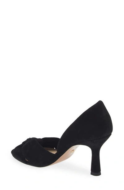 Shop Pelle Moda Wayan Knot Detail Open Toe Pump In Black