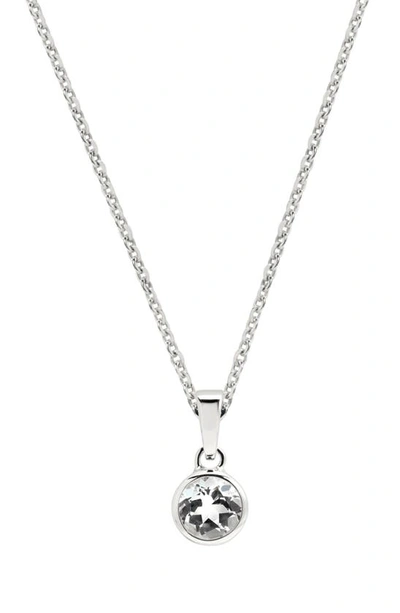 Shop Awe Inspired White Topaz Amulet Necklace In Sterling Silver