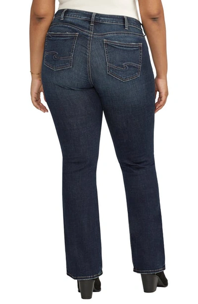 Silver Jeans Co. Elyse Mid Rise Bootcut Jeans In Indigo