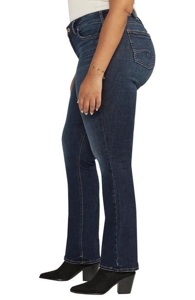 Silver Jeans Co. Elyse Mid Rise Bootcut Jeans In Indigo