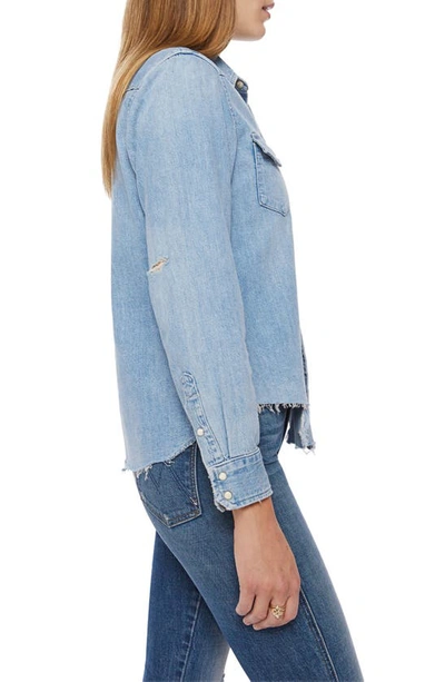 Shop Mother All My Exes Denim Shirt In Chaos In The Cowshed