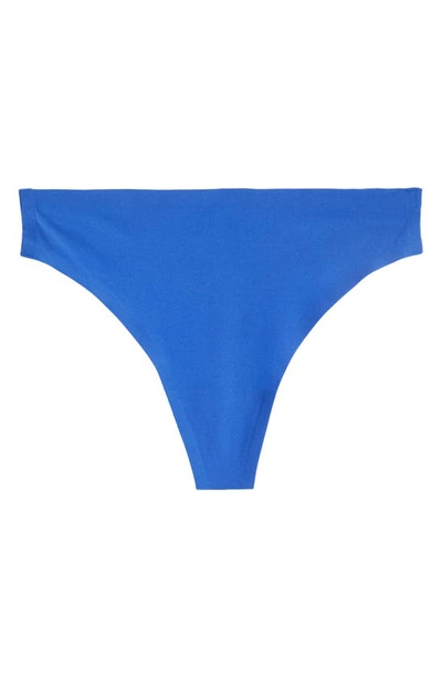 Shop Chantelle Lingerie Soft Stretch Thong In Sailor Blue-cu